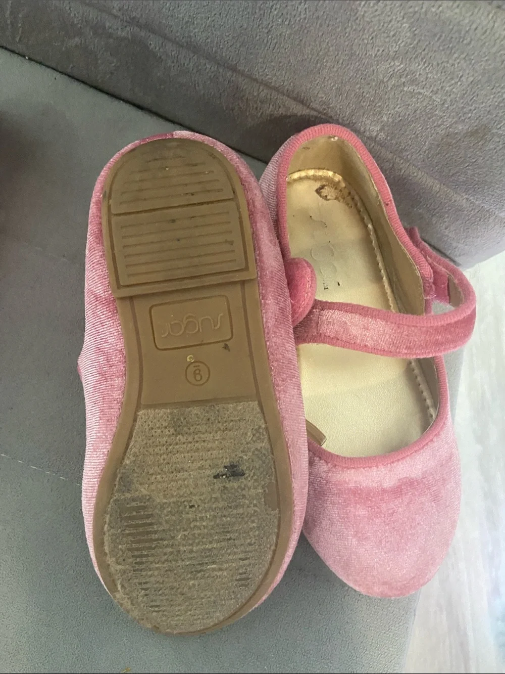 Mini Melissa Pink Girls' Mary Jane Shoes with Bow Embellishment